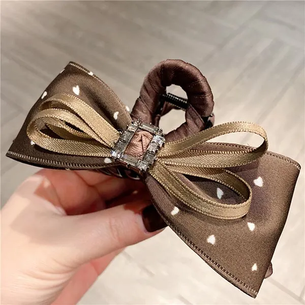 Kẹp Tóc Nữ Meri Soft Fabric HC217-N Màu Nâu