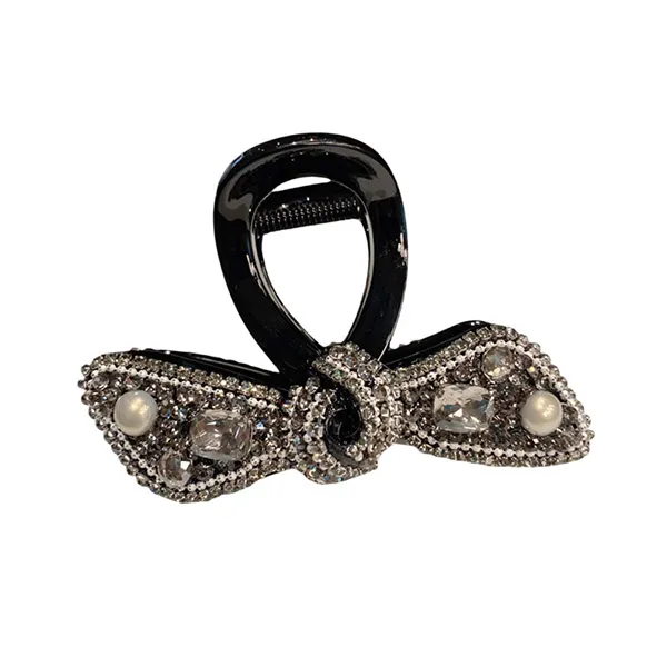 Kẹp Tóc Nữ Meri Sparkling Bow HC213-Đ Màu Đen