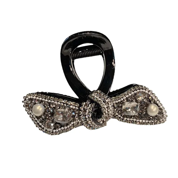 Kẹp Tóc Nữ Meri Sparkling Bow HC213 Màu Đen