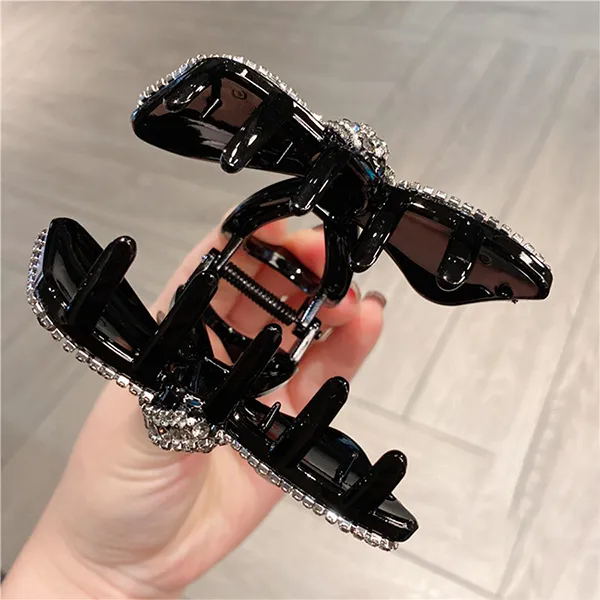 Kẹp Tóc Nữ Meri Sparkling Bow HC213 Màu Đen