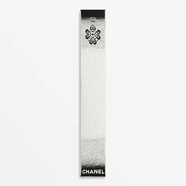 Khăn Quàng Cổ Chanel AAB243B21443U2684 Màu Đen Trắng