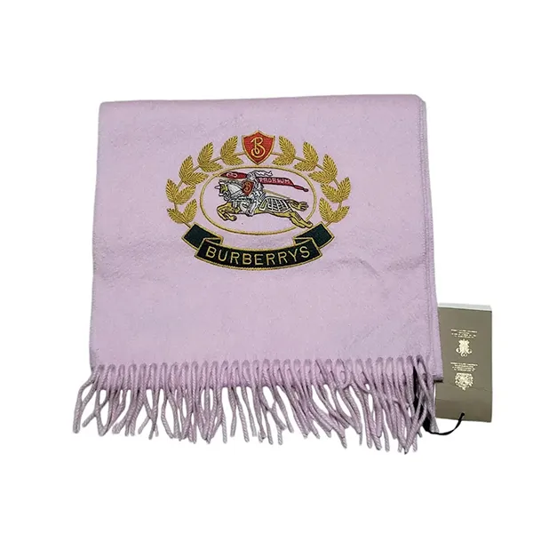 Khăn Quàng Cổ Nữ Burberry Scarf Muffler Cashmere Màu Hồng