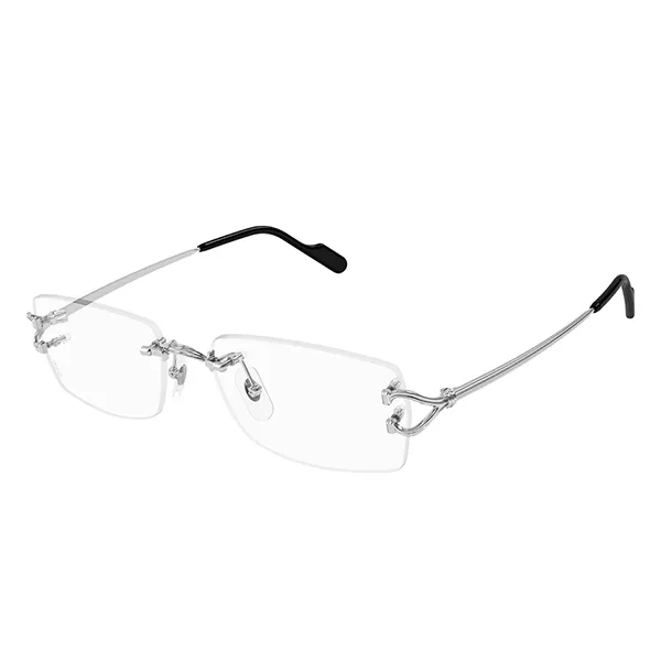 Kính Mắt Cận Cartier Eyeglasses CT0563O 002 Màu Bạc