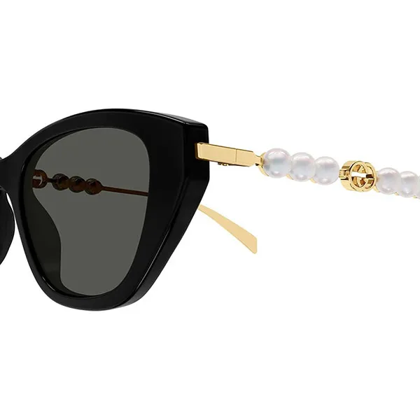 Kính Mát Nữ Gucci Cat Eye Sunglasses GG1968S 001 Màu Đen - Vàng