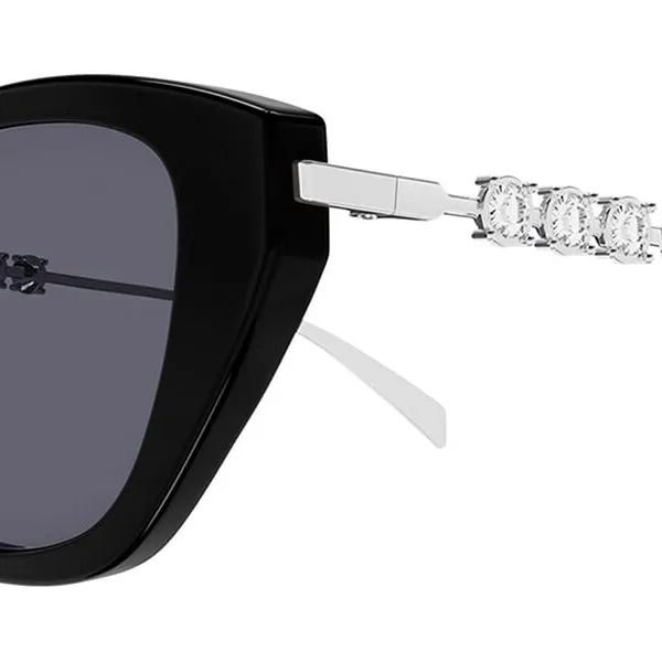 Kính Mát Nữ Gucci Cat Eye Sunglasses GG1968S 002 Màu Đen - Bạc