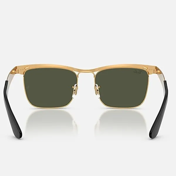 Kính Mát Rayban Sunglasses WAYFARER DELUXE RB3875 927633 53-18 Màu Xanh Vàng