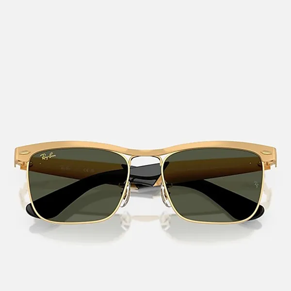 Kính Mát Rayban Sunglasses WAYFARER DELUXE RB3875 927633 53-18 Màu Xanh Vàng