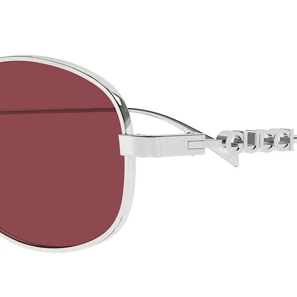 Kính Mát Unisex Gucci GG1940S 003 Sunglasses Màu Đỏ Bạc