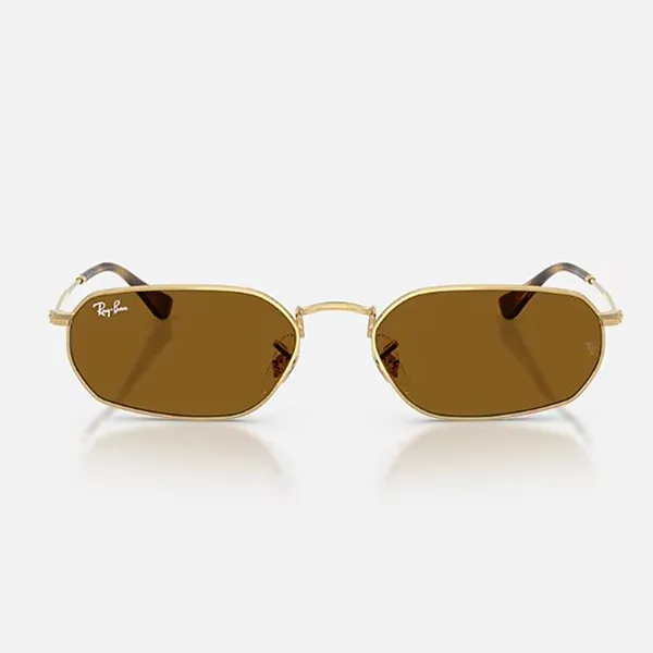 Kính Mát Unisex Rayban Sunglasses RB3947 001/33 Màu Nâu Vàng