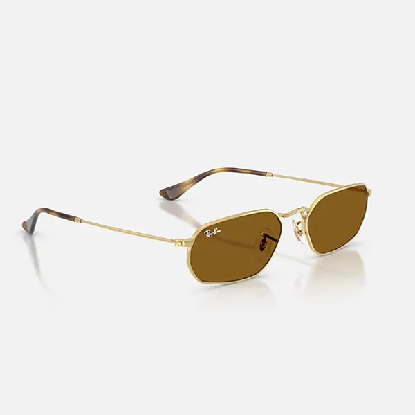 Kính Mát Unisex Rayban Sunglasses RB3947 001/33 Màu Nâu Vàng