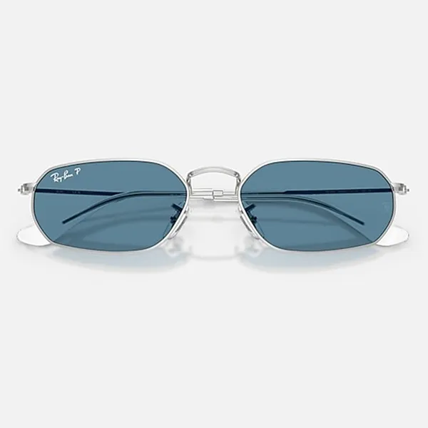 Kính Mát Unisex Rayban Sunglasses RB3947 Màu Xanh Bạc