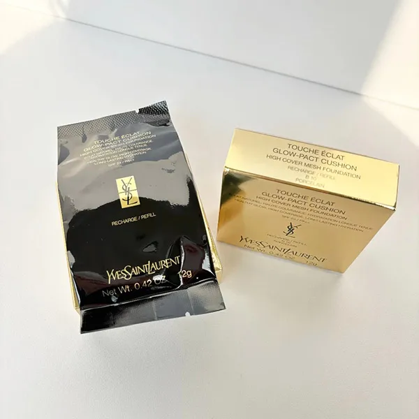 Lõi Phấn Nước Trang Điểm Yves Saint Laurent YSL Touche Éclat Glow-Pact Cushion SPF23 PA++ Tone B10