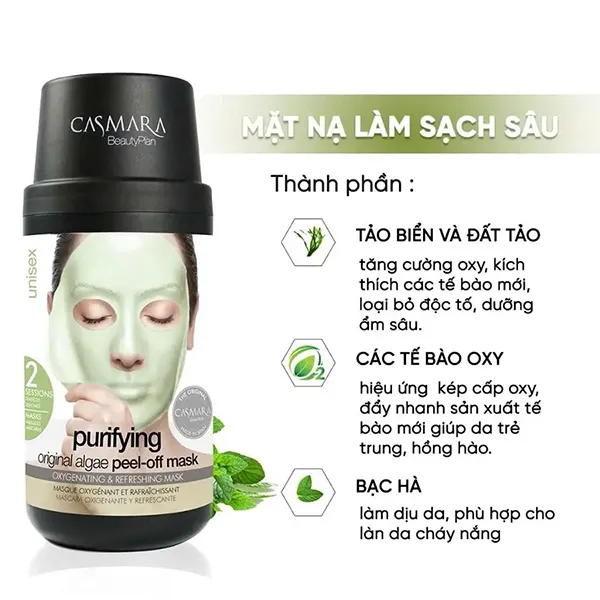 Mặt Nạ Tảo Casmara Purifying Peel Off 200g