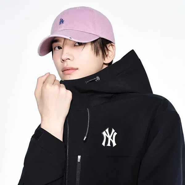 Mũ MLB Retro Washed Adjustable Soft Top Baseball Cap LA 3ACPB096N-07PKS Màu Hồng