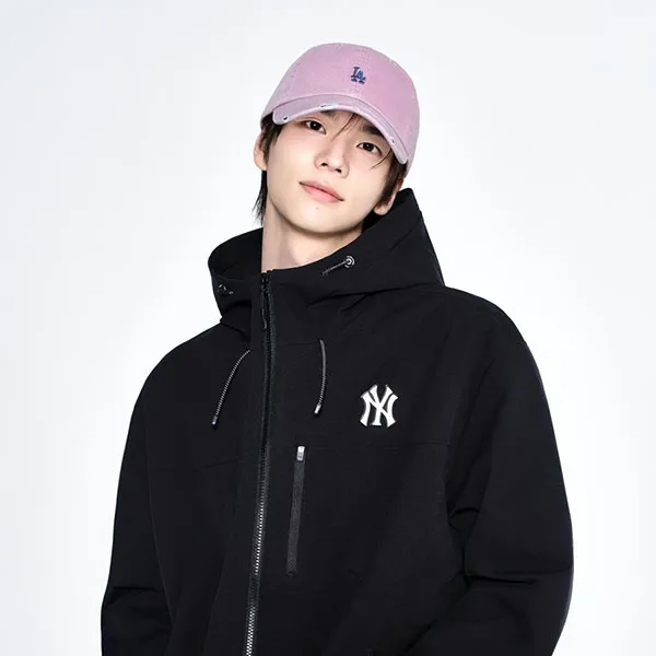 Mũ MLB Retro Washed Adjustable Soft Top Baseball Cap LA 3ACPB096N-07PKS Màu Hồng