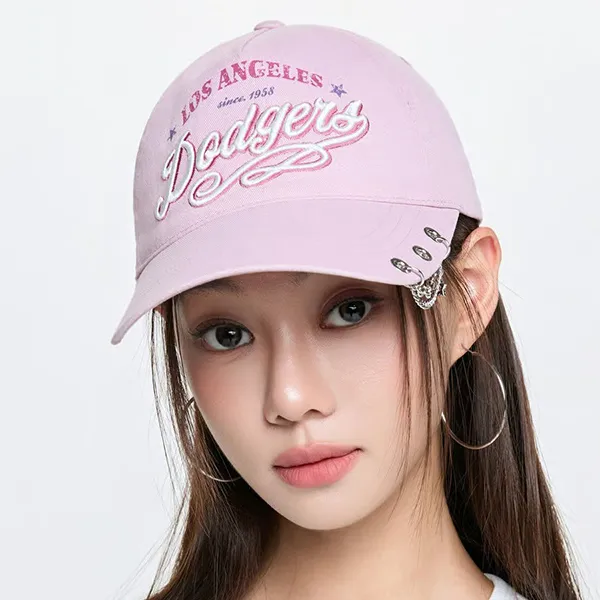 Mũ MLB Vintage Culsive Jewelry Unstructured Ball Cap LA Dodgers 3ACPV206N-07LDL Màu Hồng Tím