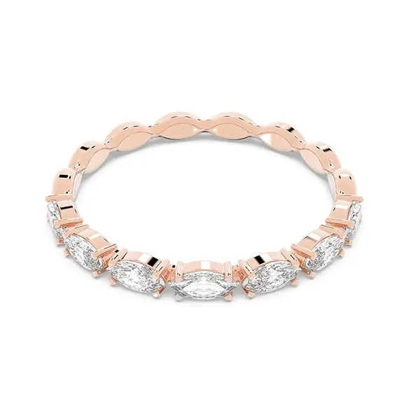 Nhẫn Nữ Swarovski Vittore Ring Marquise Cut, White, Rose Gold-Tone Plated 5366583 Màu Vàng Hồng Size 52
