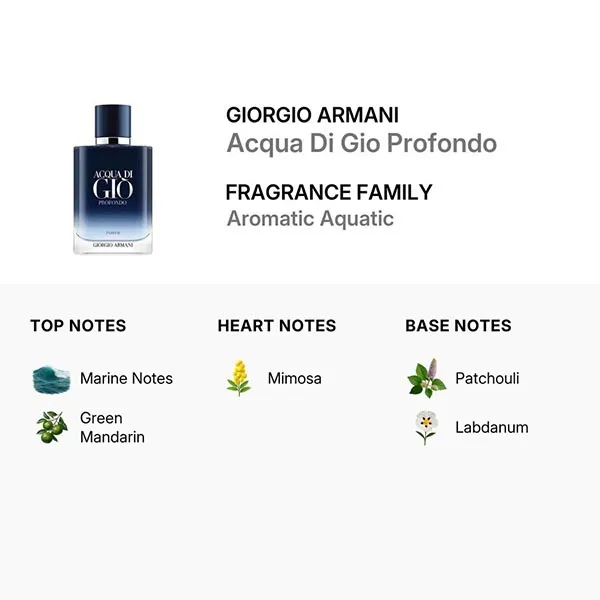 Nước Hoa Nam Giorgio Armani Acqua Di Gio Profondo Parfum Spray 100ml