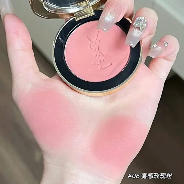 Phấn Má Hồng YSL Yves Saint Laurent Make Me Blush Bold Blurring 06 Rose Haze Màu Hồng Nude