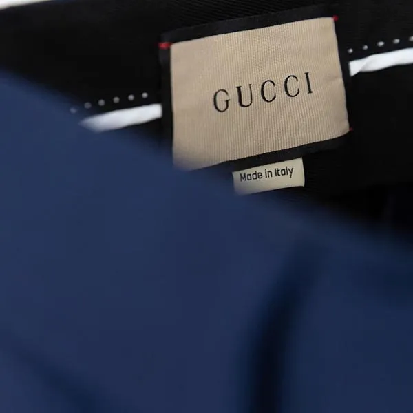 Quần Dài Nam Gucci Wool Mohair Pant 698813 Z8A18 4020 Màu Xanh Blue Size 44