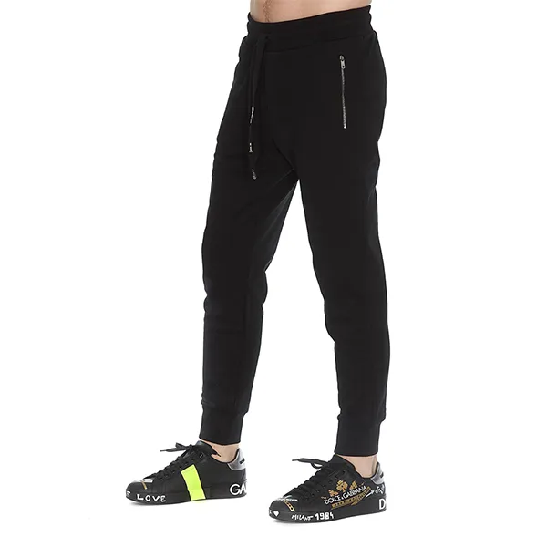 Quần Nỉ Nam Dolce & Gabbana D&G Traininghose Sweatpant Màu Đen Size 46