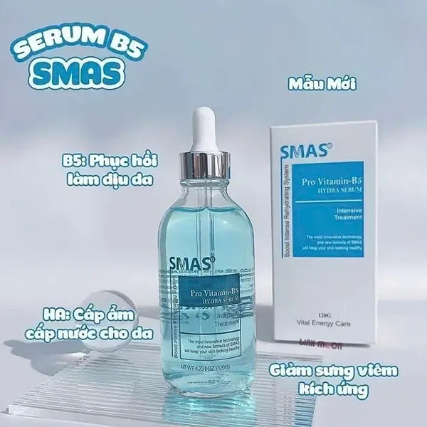 Serum Cấp Ẩm Và Phục Hồi Da SMAS Pro Vitamin B5 Hydra Serum 120g