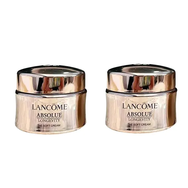 Set 2 Hũ Kem Dưỡng Tái Tạo Và Bổ Sung Năng Lượng Cho Da Lancome Absolue Longevity The Soft (15ml x2)