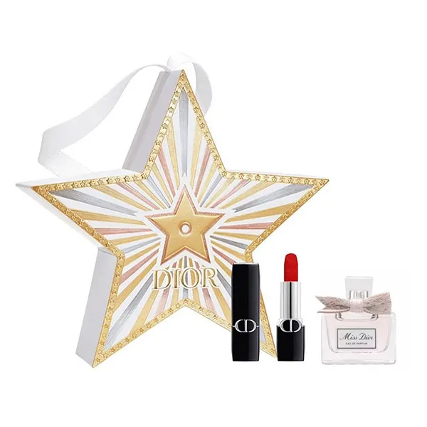 Set Nước Hoa Nữ Dior Miss Dior EDP (EDP 5ml + Dior Velvet 999 Mini + Túi Vải Kèm Túi Giấy)
