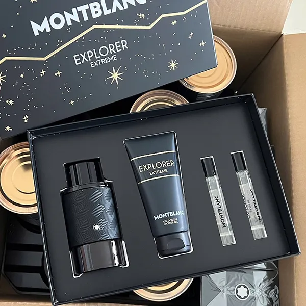 Set Nước Hoa Nam Montblanc Explorer Extreme Parfum 4 Món