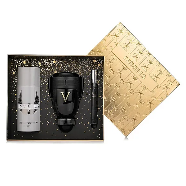 Set Nước Hoa Nam Paco Rabanne Invictus Victory Extreme 3 Món (EDP 100ml + 10ml + Xịt Khử Mùi 150ml)