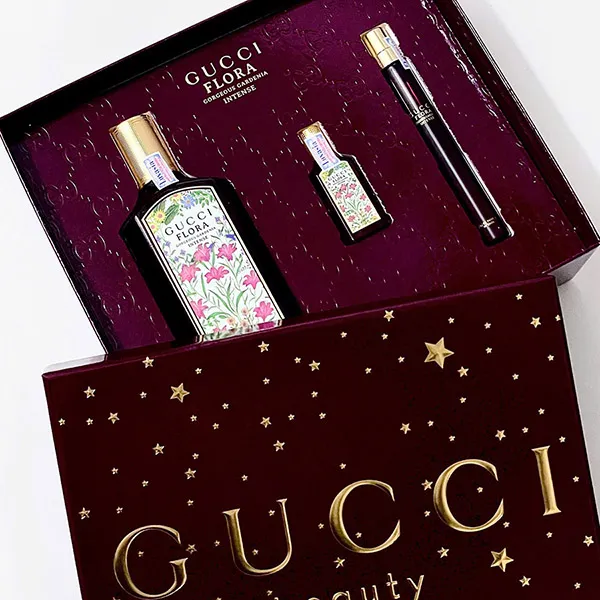 Set Nước Hoa Nữ Gucci Flora Gorgeous Gardenia Intense Gift Set 3Pcs (100ml + 10ml + 5ml)