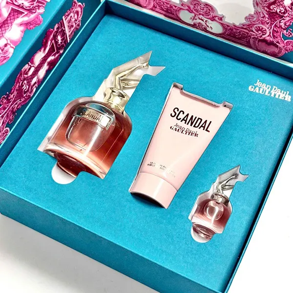 Set Nước Hoa Nữ Jean Paul Gaultier Scandal (EDP 80ml + EDP Mini 6ml + Lotion 75ml) 3 Món