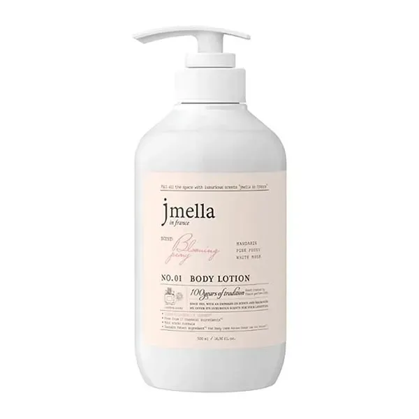 Set Sữa Tắm + Dưỡng Thể Jmella In France No.01 Blooming Peony (Body Wash 500ml + Body Lotion 500ml + Set 6 Bao Lì Xì))