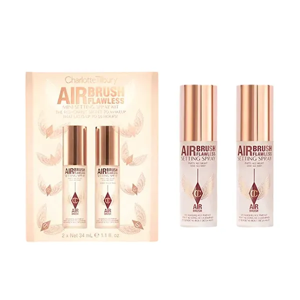 Set Xịt Khóa Nền Charlotte Tilbury Airbrush Flawless Setting (34ml x 2)