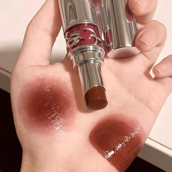 Son Dưỡng YSL Rouge Volupte Candy Glaze 03 Cacao No Boundary Màu Đỏ Nâu