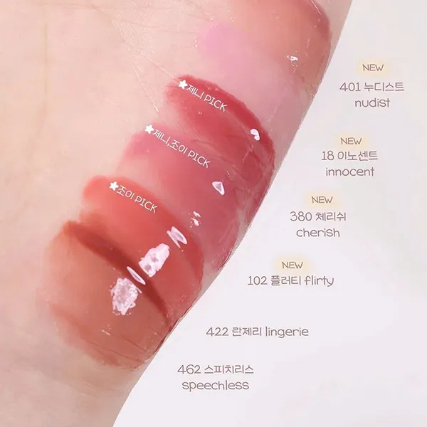 Son Bóng Hera Sensual Nude Gloss Lip 102 Flirty Màu Hồng Đào Nude 5g