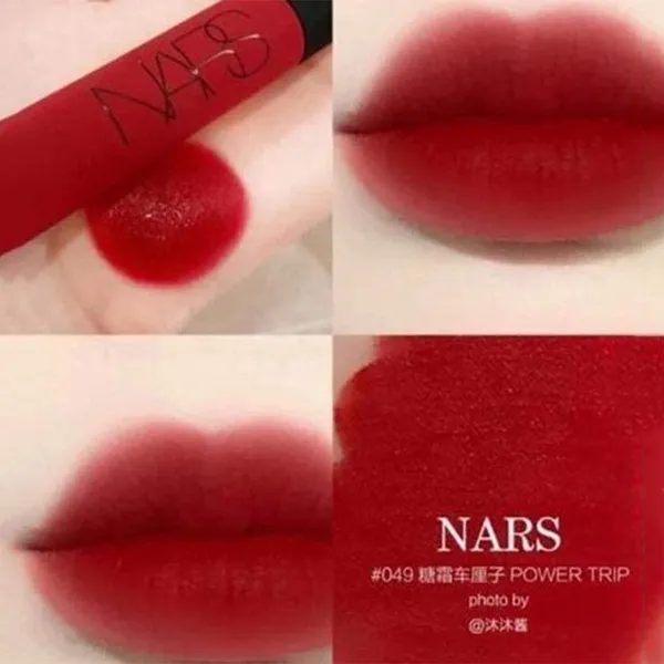 Son Kem Nars Air Matte Lip Color Màu 049 Power Trip Đỏ Thuần