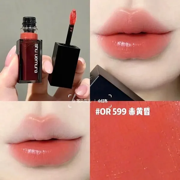 Son Kem Shu Uemura Kinu Cream OR 599 Màu Cam San Hô