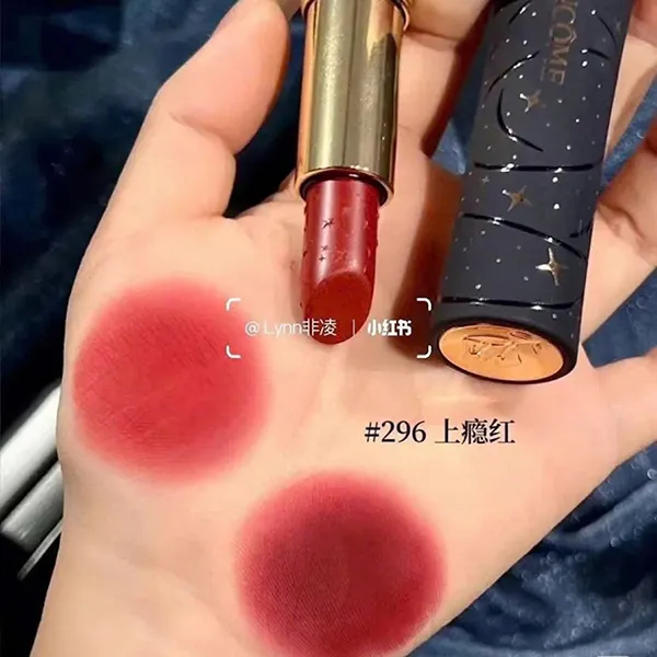 Son Lì Lancôme 296 Rouge Dramaphoria - Limited Màu Đỏ Đất
