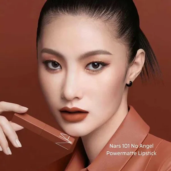 Son Lì Nars Powermatte Lipstick 101 No Angel Màu Cam Gạch Lâu Trôi