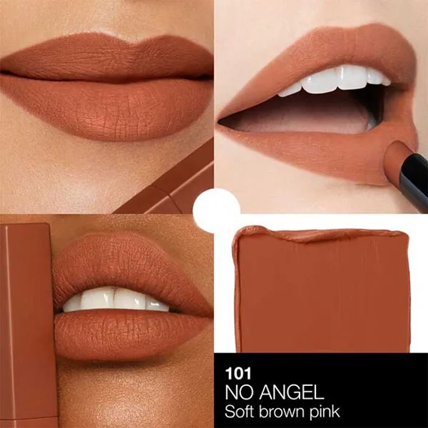 Son Lì Nars Powermatte Lipstick 101 No Angel Màu Cam Gạch Lâu Trôi
