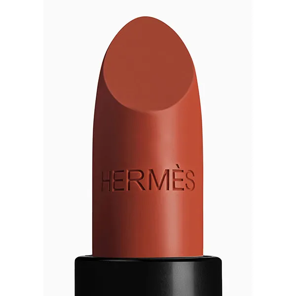 Son Rouge Hermès Limited Edition Shiny Lipstick 22 Brun Yachting Màu Đỏ Cam