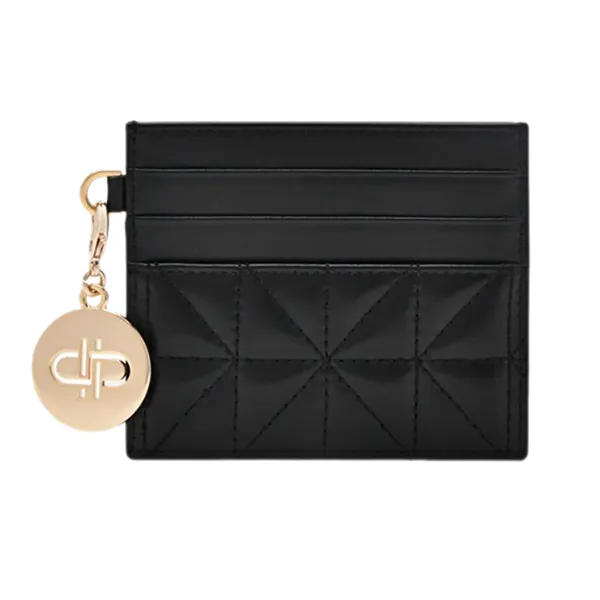 Ví Nữ Pedro Studio Leather Card Holder Black PW4-25940035_BLACK Màu Đen