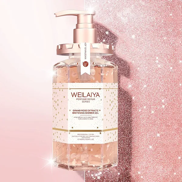 Sữa Tắm Trắng Da Cánh Hoa Hồng Weilaiya Damask Shower Gel 450ml