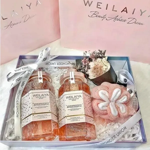 Sữa Tắm Trắng Da Cánh Hoa Hồng Weilaiya Damask Shower Gel 450ml