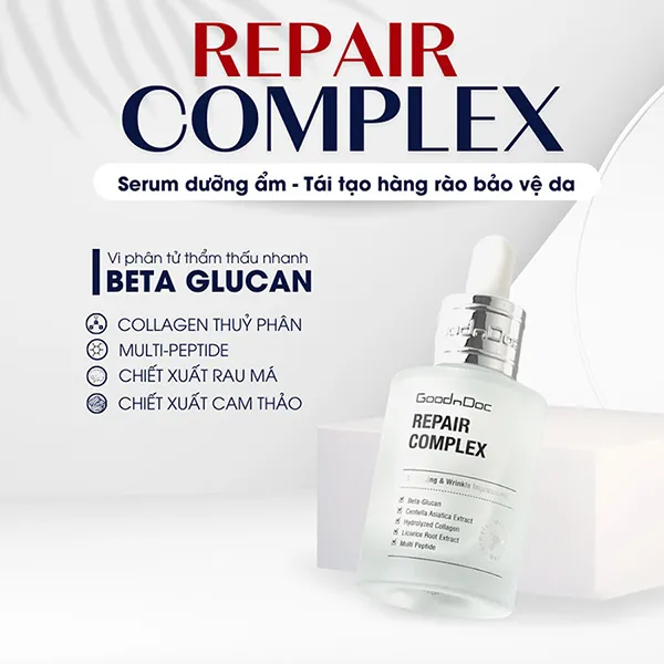 Tinh Chất Phục Hồi Và Ngăn Ngừa Lão Hóa Da GoodnDoc Repair Complex Serum 30ml