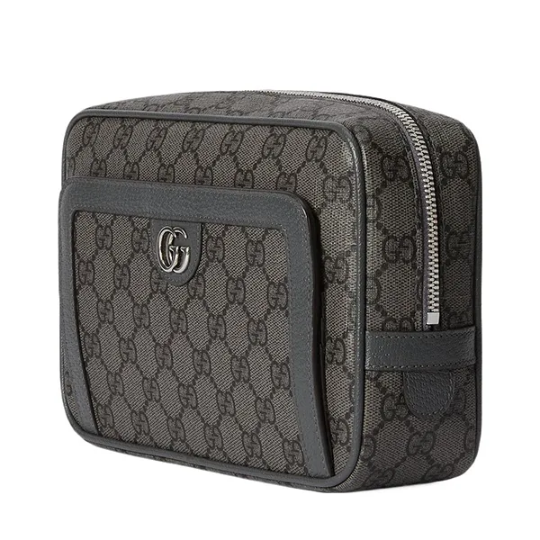 Túi Cầm Tay Nam Gucci Ophidia GG Pouch Black Màu Đen
