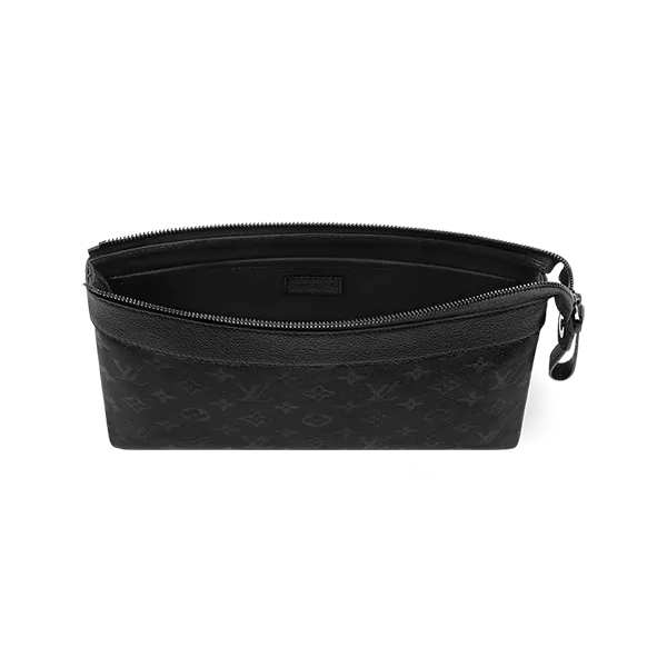 Túi Cầm Tay Nam Louis Vuitton LV Pochette Voyage Souple M26741 Màu Đen