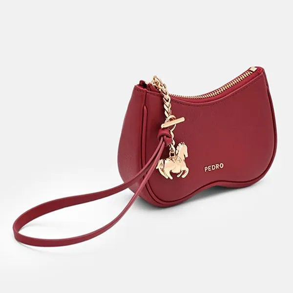 Túi Cầm Tay Nữ Pedro Red Horse Charm Leather Pouch PW4-95940015_RED_XS Màu Đỏ