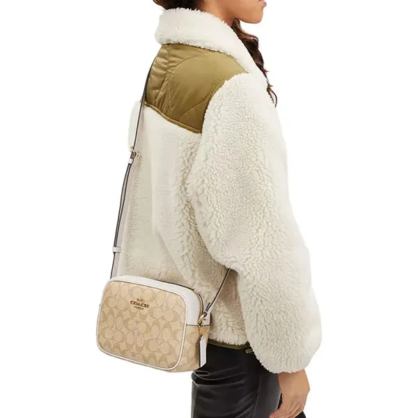Túi Đeo Chéo Nữ Coach Jamie Camera Bag Màu Trắng Be